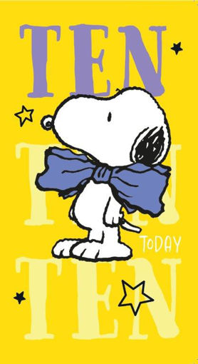 Picture of SNOOPY 10 TODAY BIRTHDAY CARD
